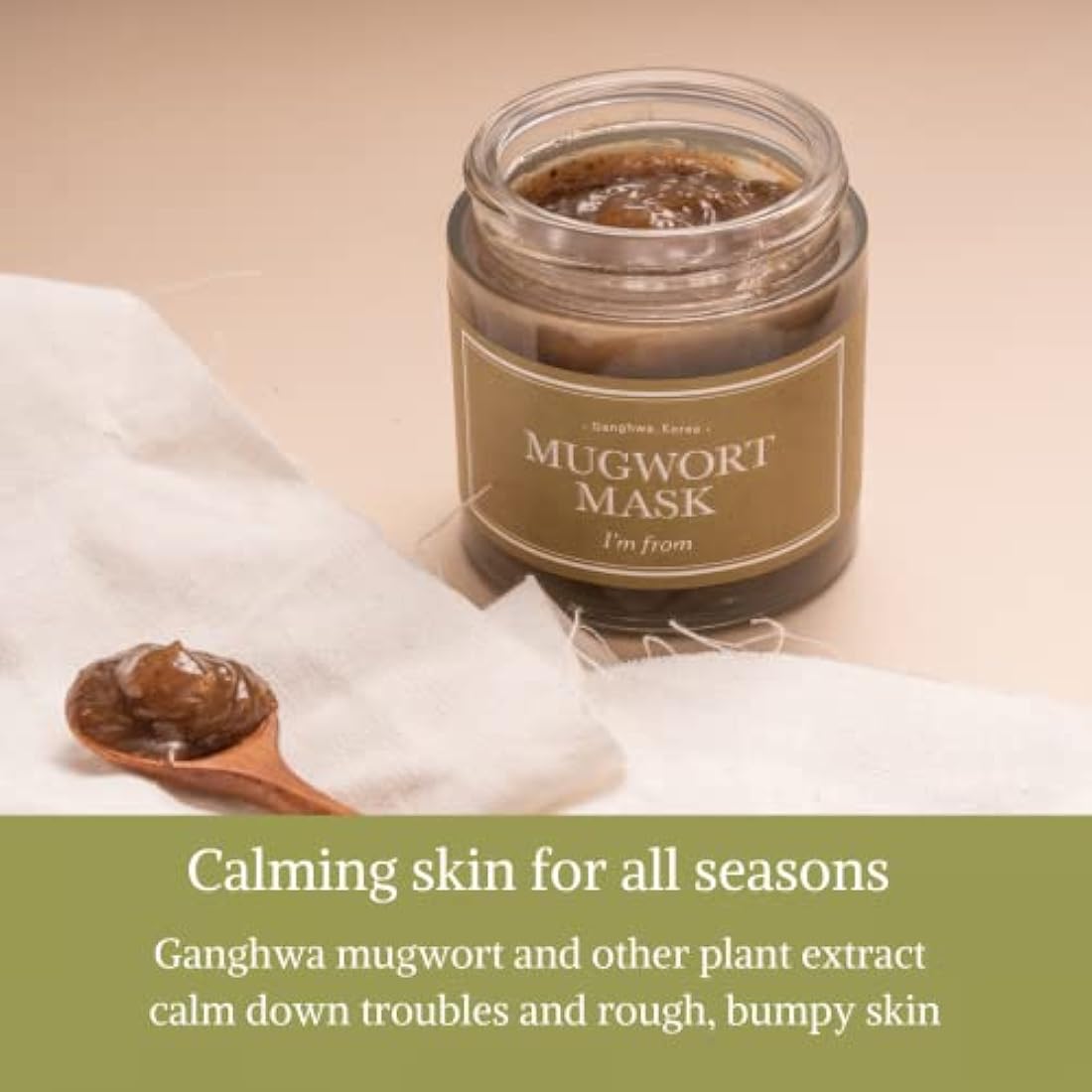 I'm from Mugwort Mask | Soothing Wash-Off Gel for Sensitive Skin - 3.88oz