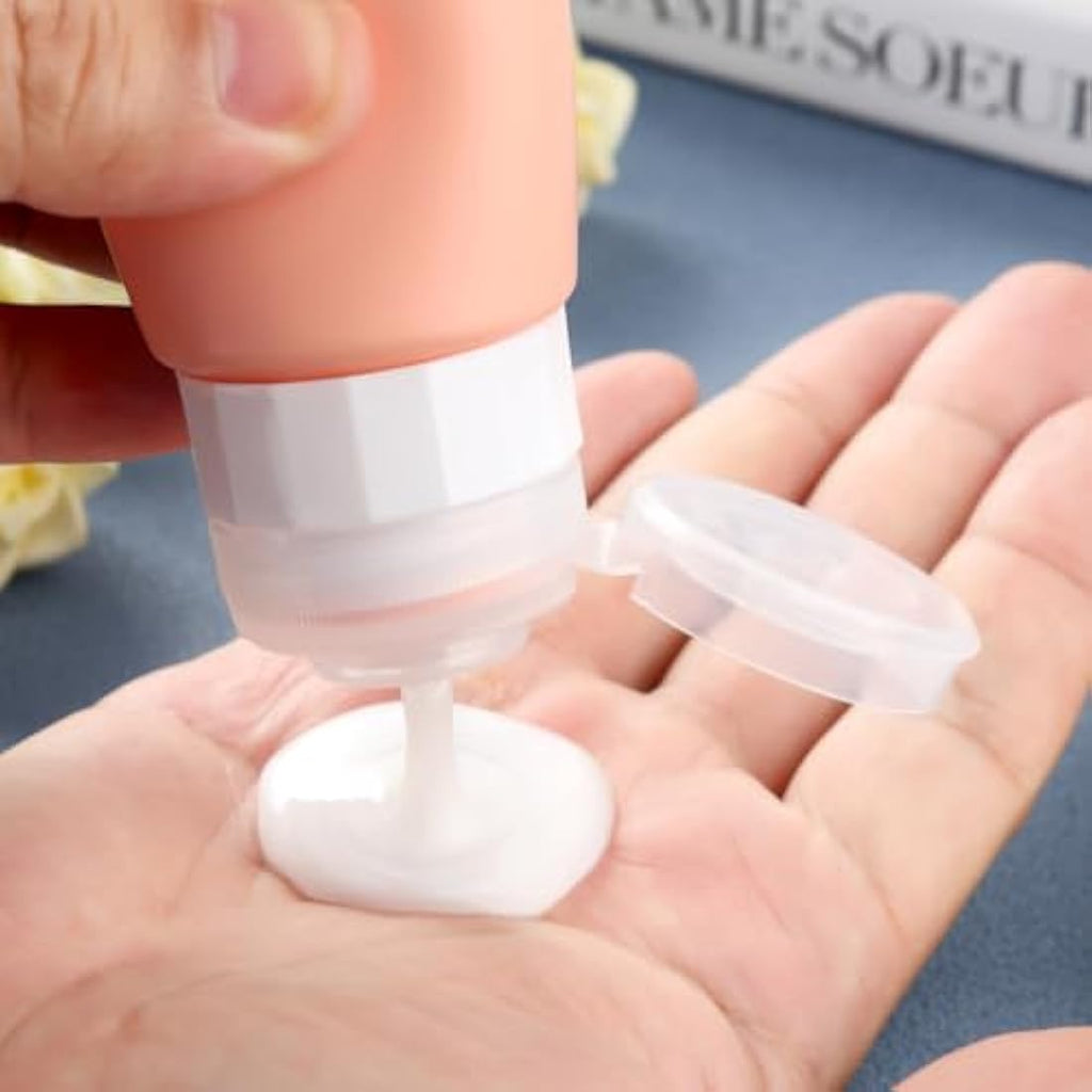 Gemice Silicone Travel Bottles | 4 Pack Leakproof TSA Approved Containers