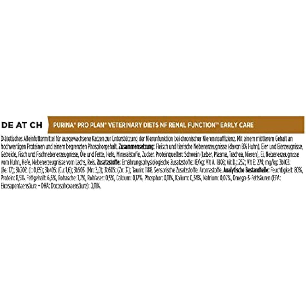Pro Plan Veterinary Diets NF Renal Function Cat Food - Chicken 10x85g