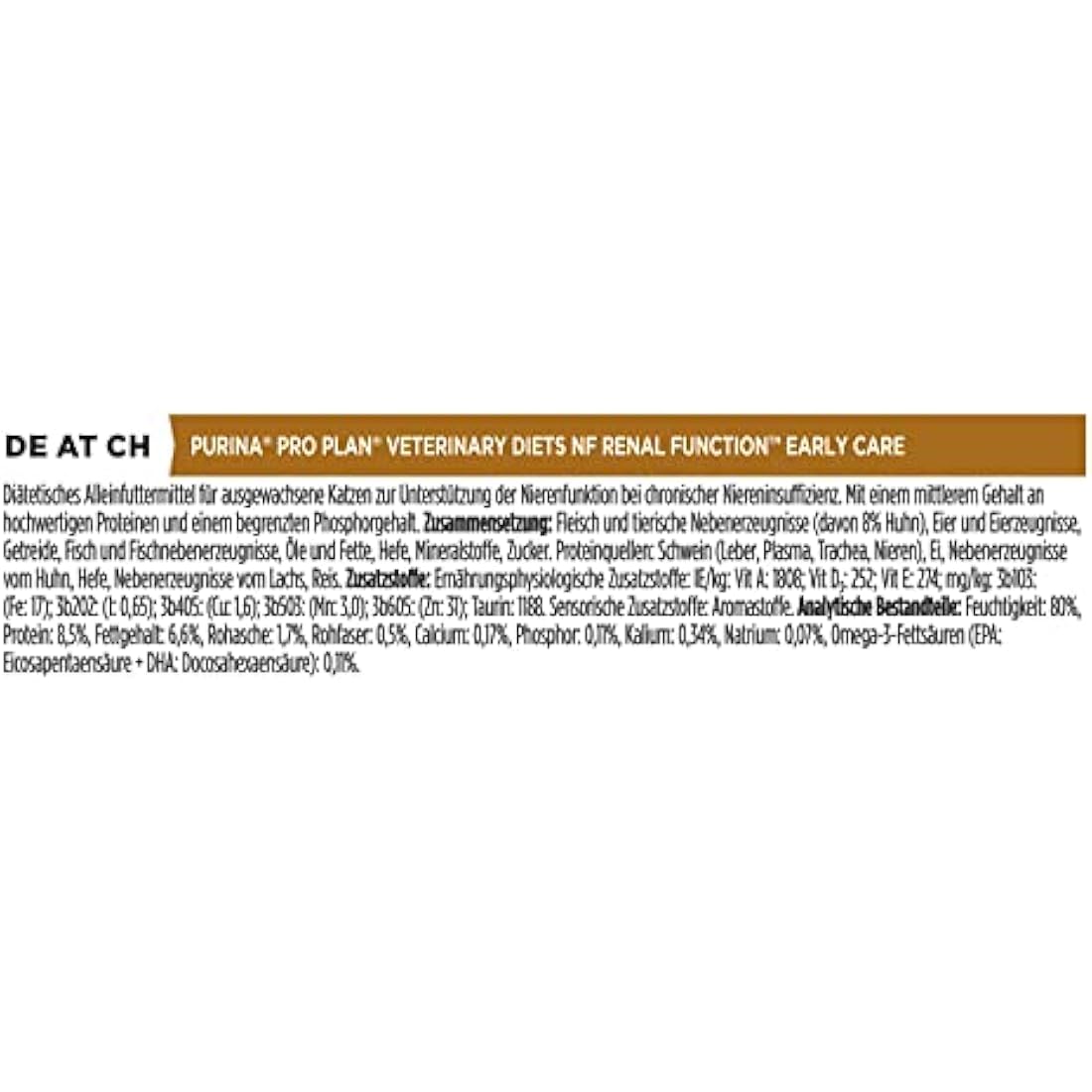 Pro Plan Veterinary Diets NF Renal Function Cat Food - Chicken 10x85g