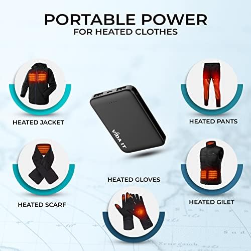 Vida IT 5000mAh Mini Power Bank | Portable Charger for Heated Apparel
