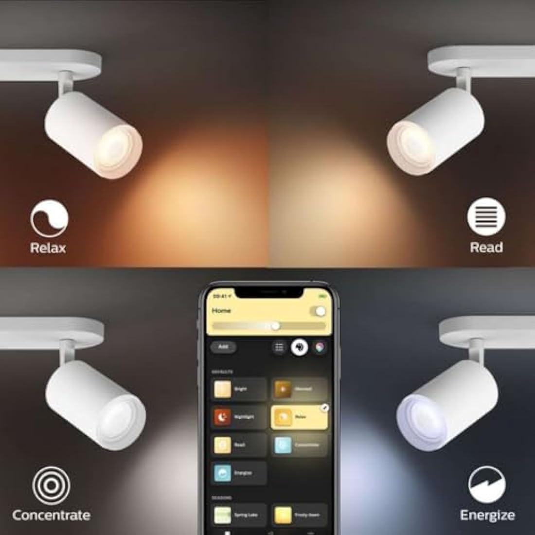 Philips Hue White Ambiance GU10 Smart LED Bulbs – 2 Pack | Bluetooth