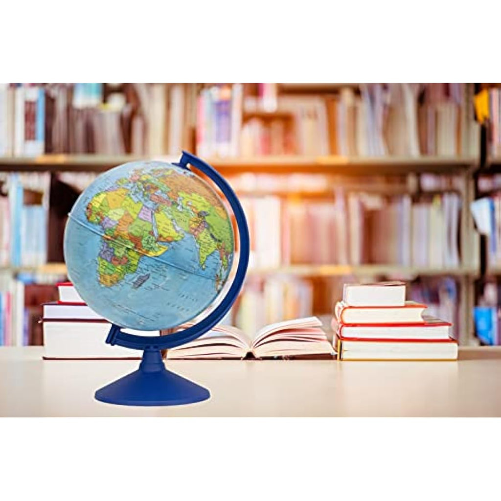 Exerz 30cm Educational World Globe – Rotating Swivel Geography Tool
