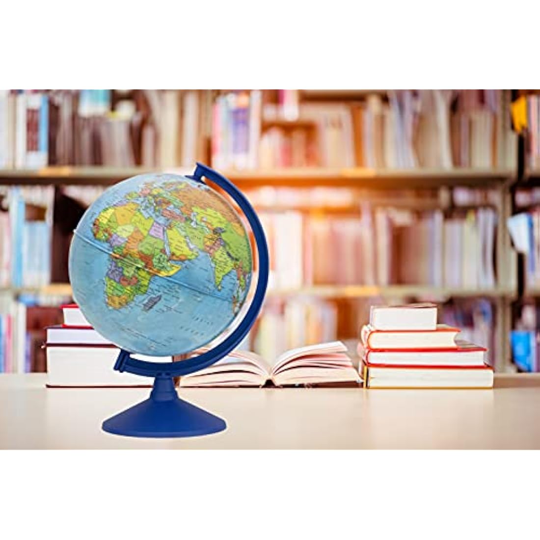 Exerz 30cm Educational World Globe – Rotating Swivel Geography Tool