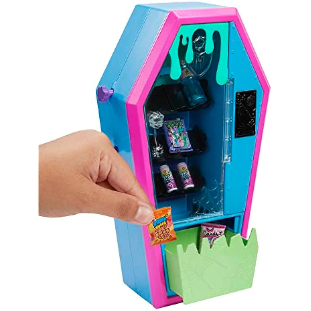 Monster High Student Lounge Playset with Vending Machine & Pets
