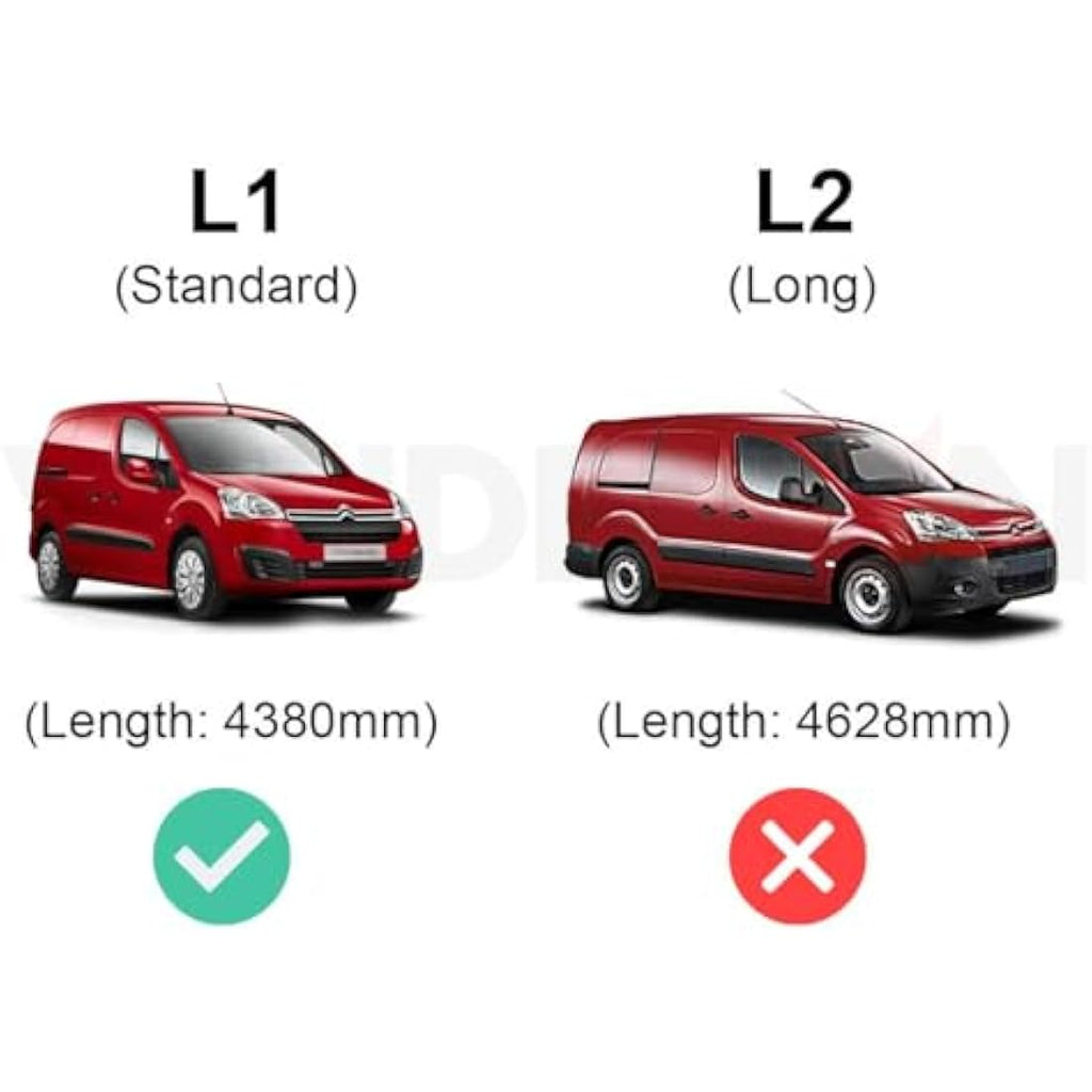 Van Guard Ulti Bar Roof Rack for Citroen Berlingo L1 (08-18) | 2 Bars