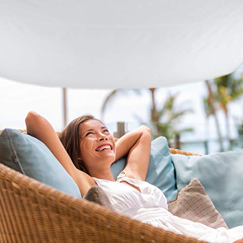 Jolof Store Shade Sail – 2x2m Square UV Protection Canopy, White