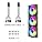 TZMRIT Interstellar-V2 120mm ARGB PWM PC Fans | Infinity Mirror 3-Pack