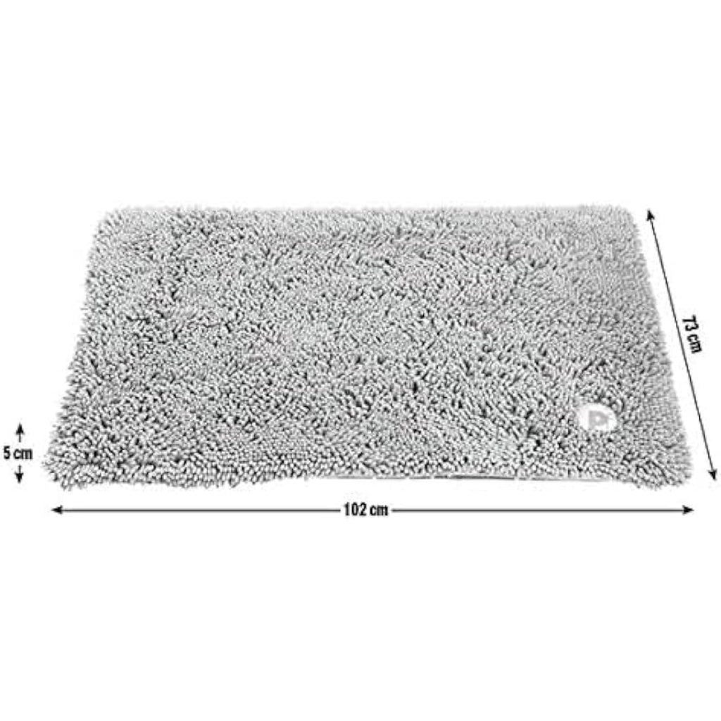 Petface Memory Foam Microfibre Dog Crate Mat – Washable, Black, XL