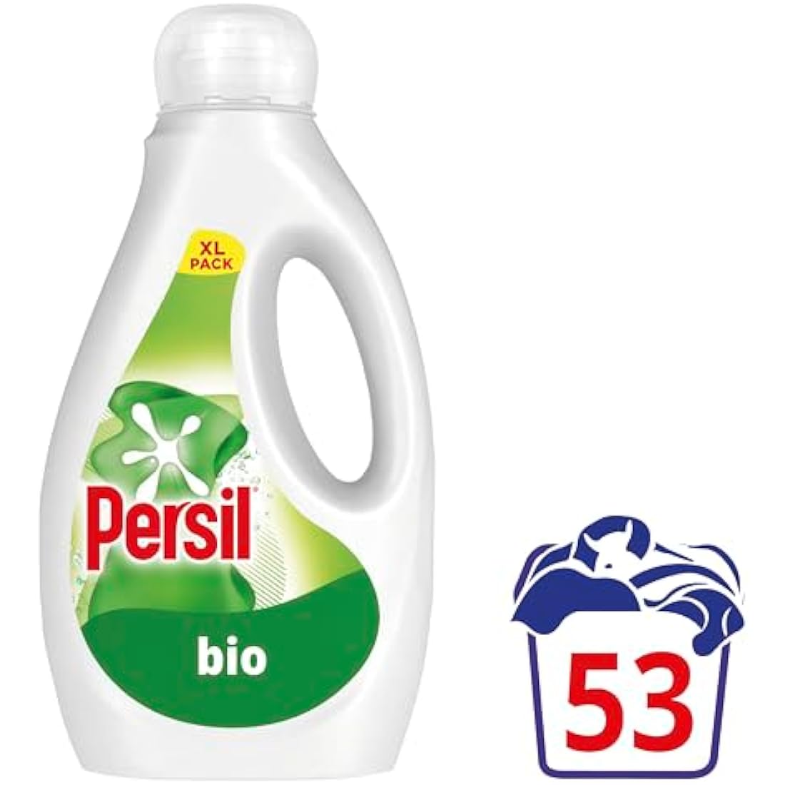 Persil Bio Laundry Liquid Detergent - Tough Stain Removal - 53 Washes