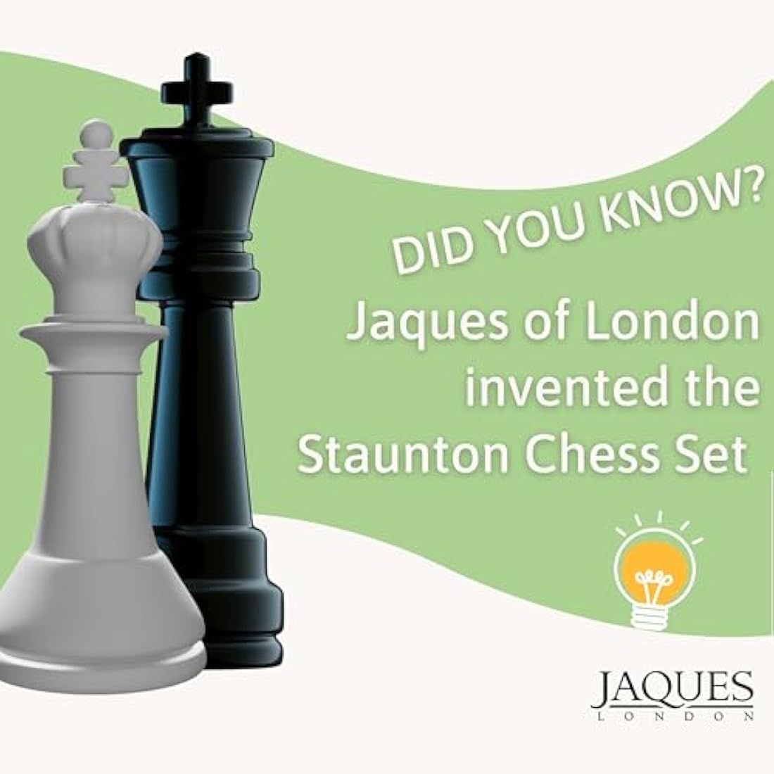 Jaques of London Wooden Staunton Chess Set | Folding Board & Pieces