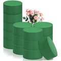 Jolof Store Round Floral Foam Blocks – 15Pcs Green Flower Sponge Set