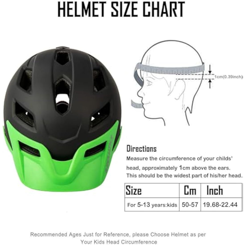 Exclusky Kids Bike Helmet | Adjustable Safety Gear for Ages 5–13