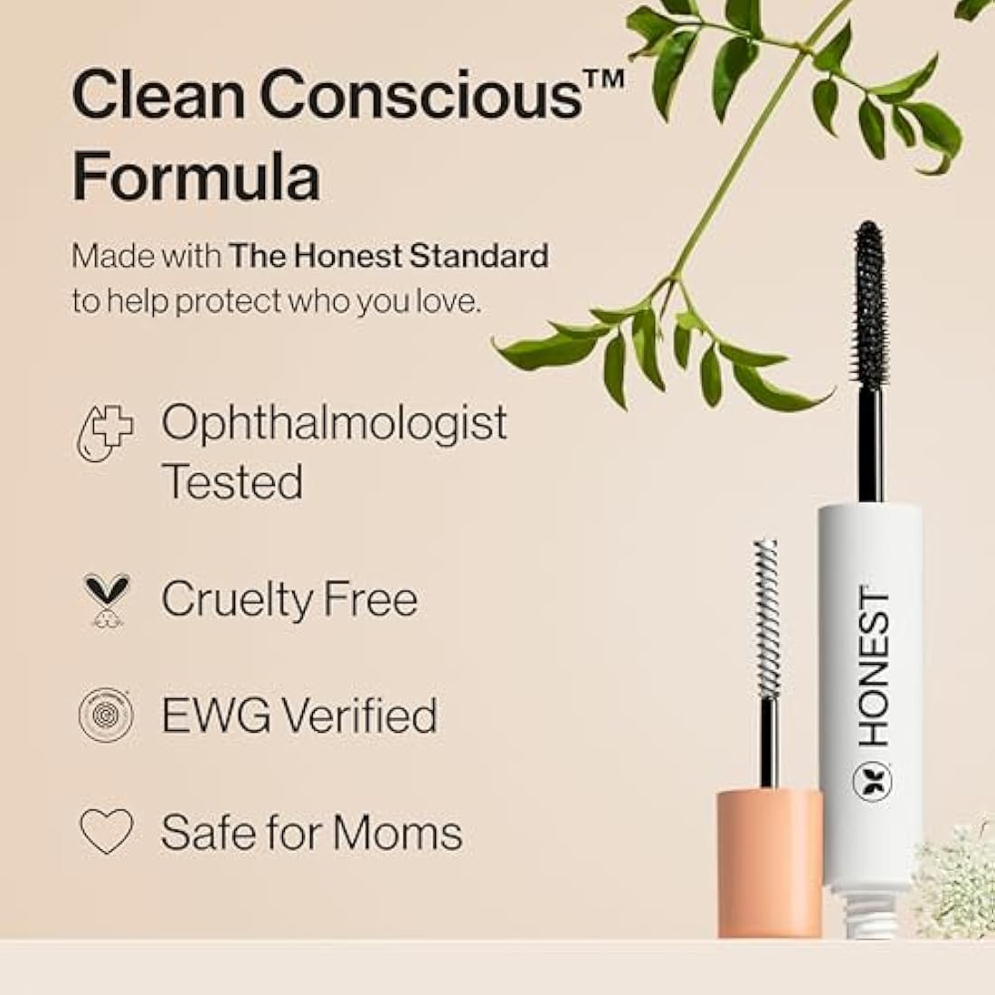Honest Beauty 2-in-1 Extreme Length Mascara | Lash Primer & Volume
