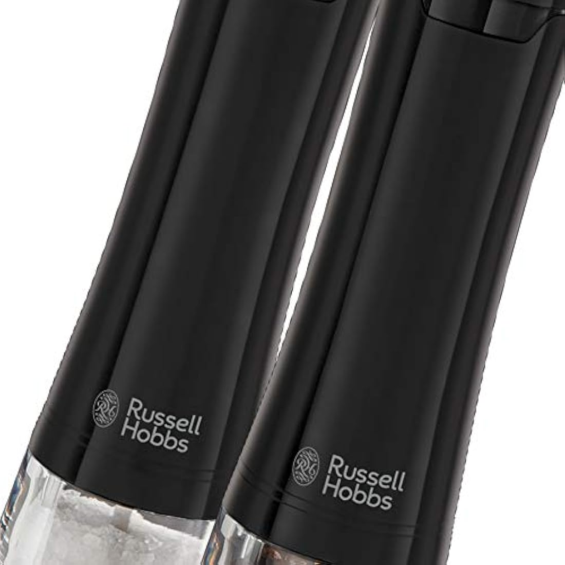 Russell Hobbs Electric Salt and Pepper Mill Set – Black Stainless Steel