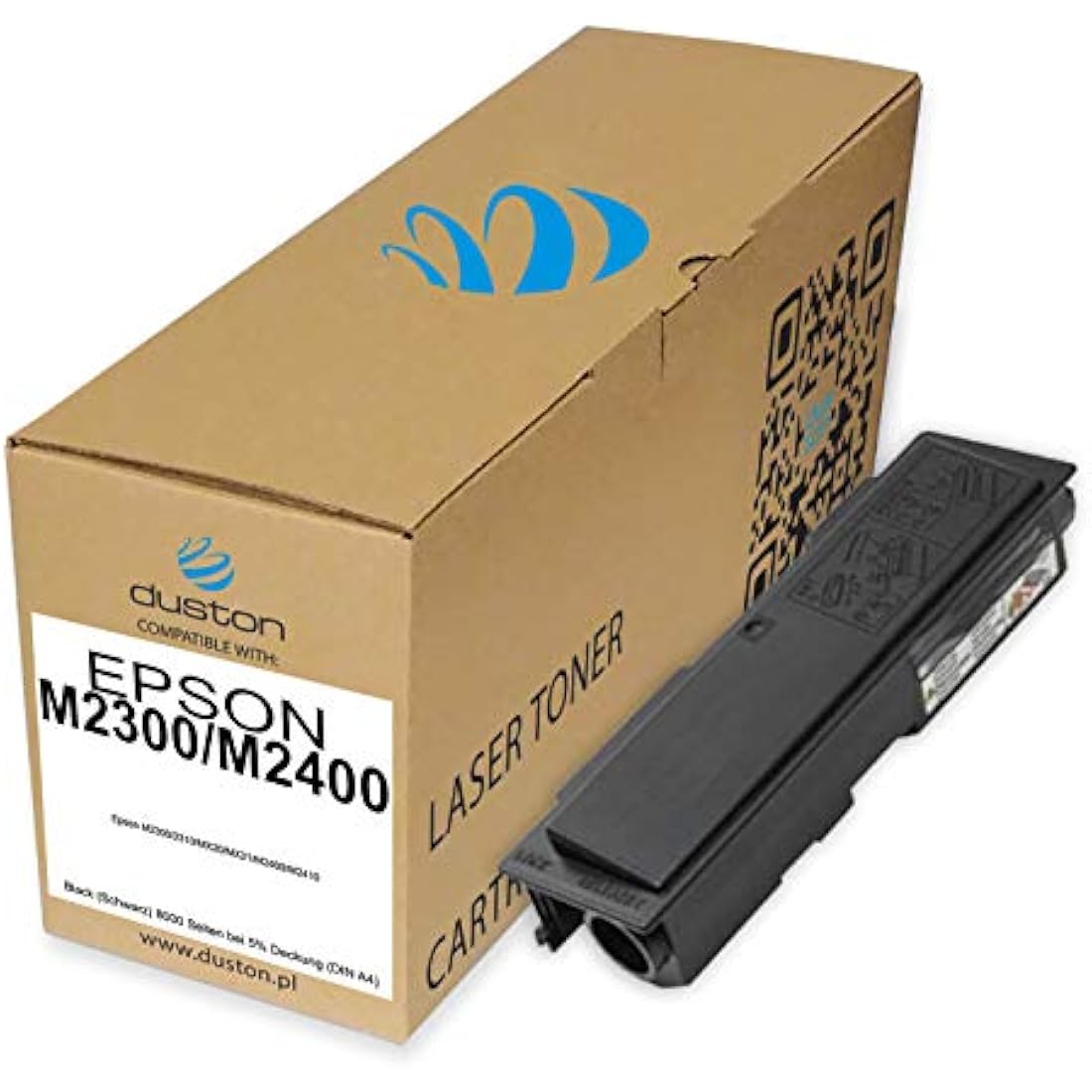 Duston Black Toner for Epson M2300 M2400 MX20 MX21 | 8000 Page Yield