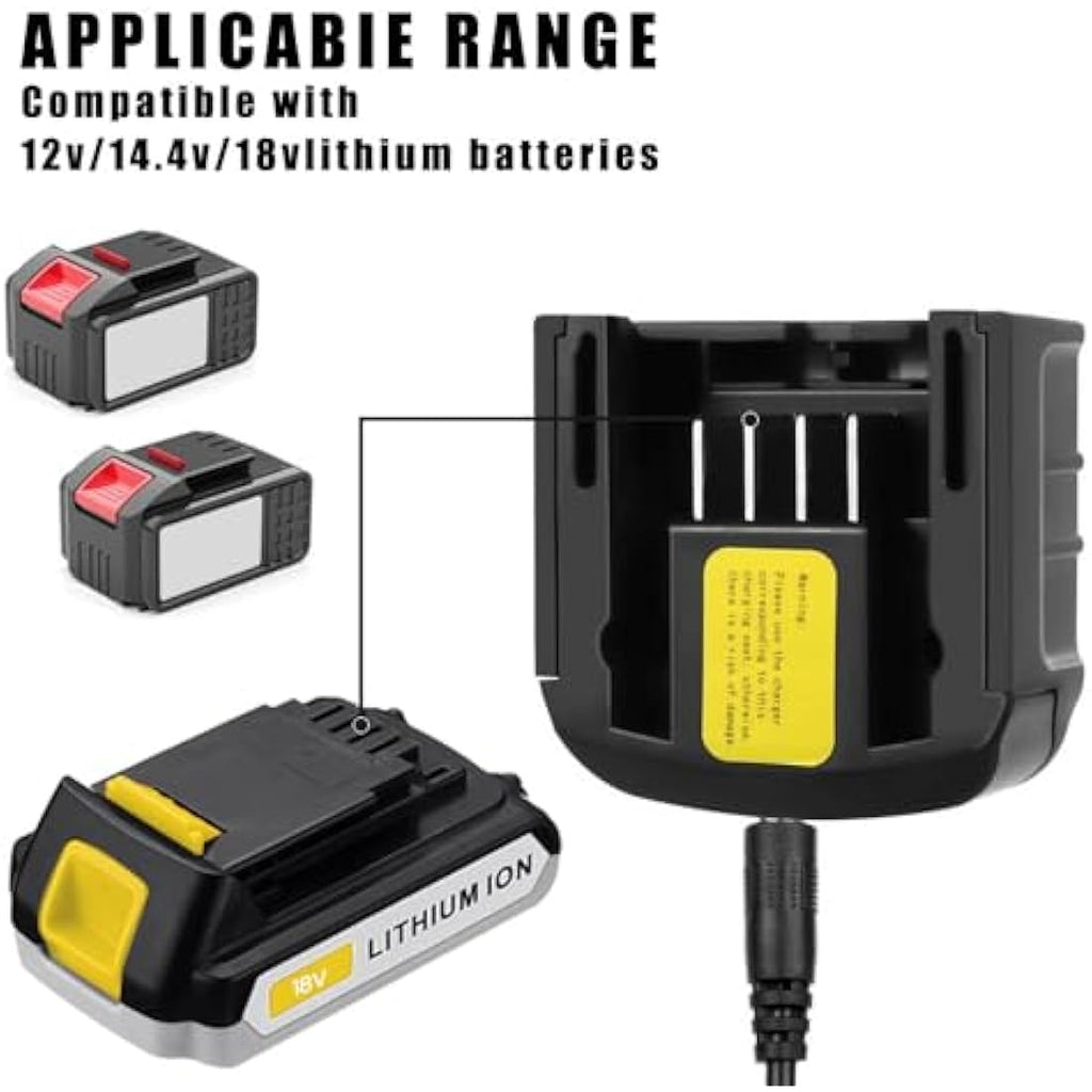 CJBIN 18V Lithium-Ion Battery Charger for Black & Decker | UK Plug