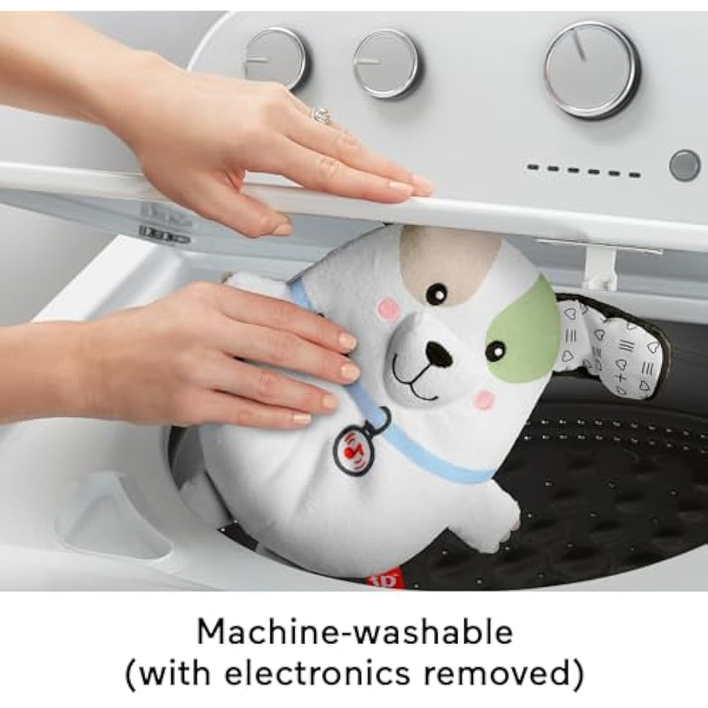 Fisher-Price Calming Vibes Puppy Soother | Portable Plush Sound Machine