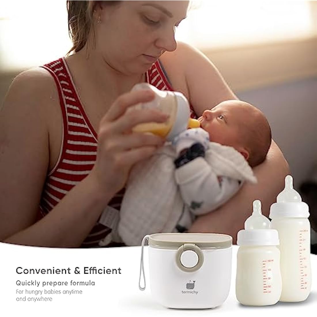 Termichy Portable Baby Milk Powder Dispenser – 250g Airtight Formula Box