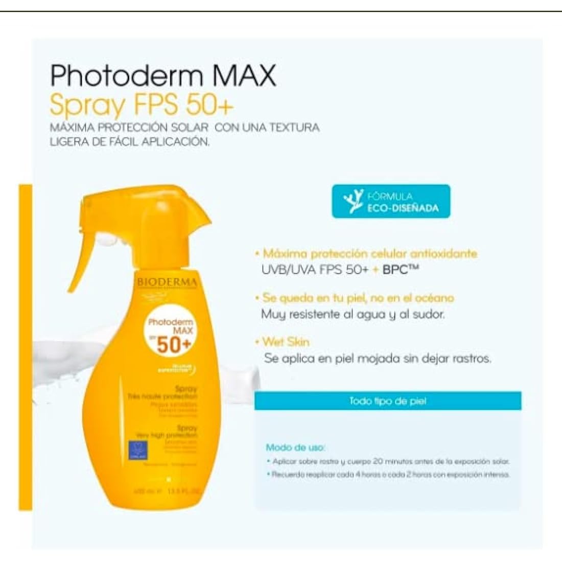 Bioderma Photoderm Max SPF 50+ Sunscreen Spray for Sensitive Skin