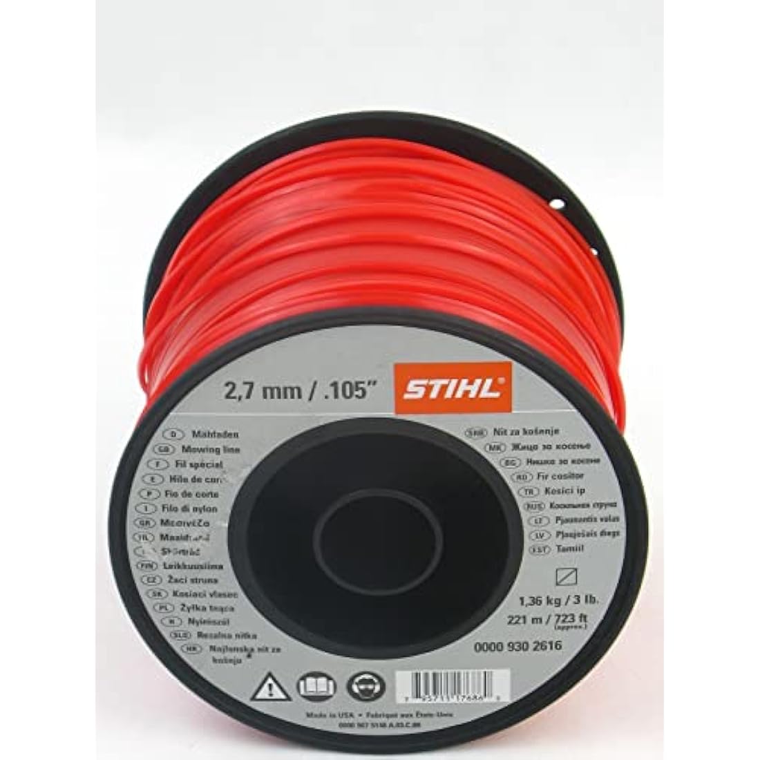 Stihl Nylon Trimmer Line 2.7 mm x 208 m – Brushcutter Wire 0000 930 2616