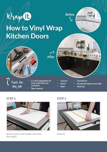 d-c-fix Glossy White Sticky Back Plastic Vinyl Wrap Film - 90cm x 5m