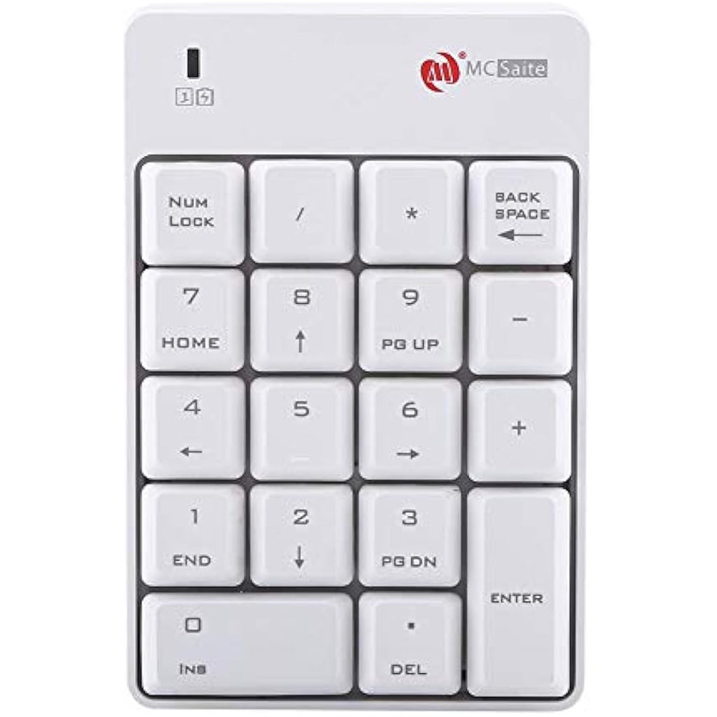 VBESTLIFE Wireless Numeric Keypad – 2.4GHz 18-Key USB Numpad for Laptop