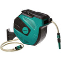 Amazon Basics 15m Auto-Rewind Wall-Mounted Garden Hose Reel – Black