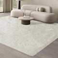 JOJOSEE Cream Area Rug – 200x300cm Soft Fluffy Shaggy Living Room Carpet