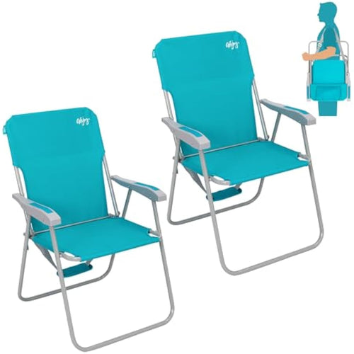 #WEJOY High Back Folding Beach Chair | Lightweight Portable Steel Frame