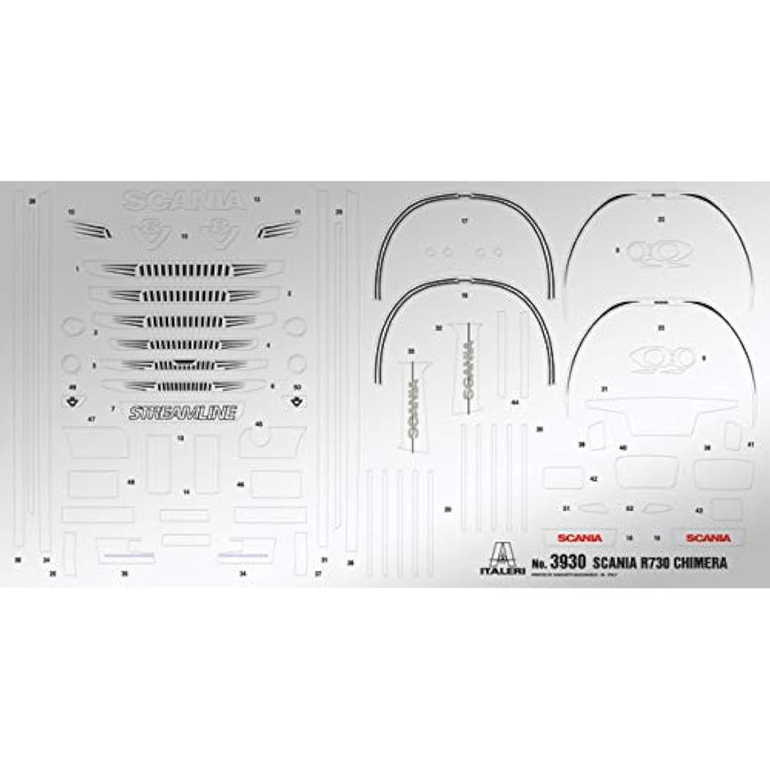 Italeri Scania R730 Streamline Chimera 1:72 Scale Model Truck Kit