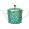 Sara Miller Portmeirion Chelsea Ceramic Teapot - Green & Gold, 1L