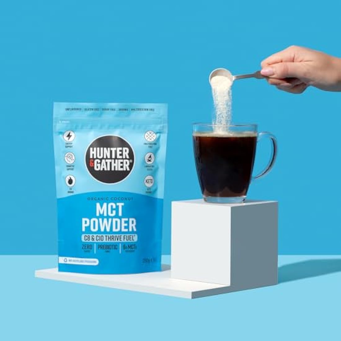 Hunter & Gather C8/C10 MCT Powder – 100% Organic Coconut - 250g