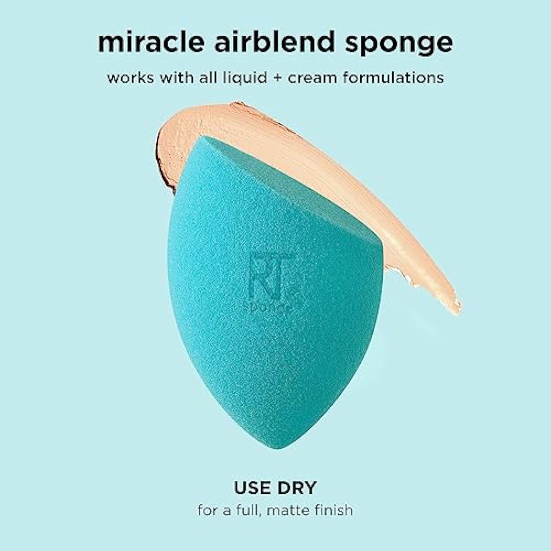 Real Techniques Miracle Airblend Sponge – Matte Finish Makeup Blender