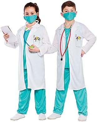 Wicked Costumes Kids Unisex Hospital Doctor Fancy Dress Roleplay Outfit