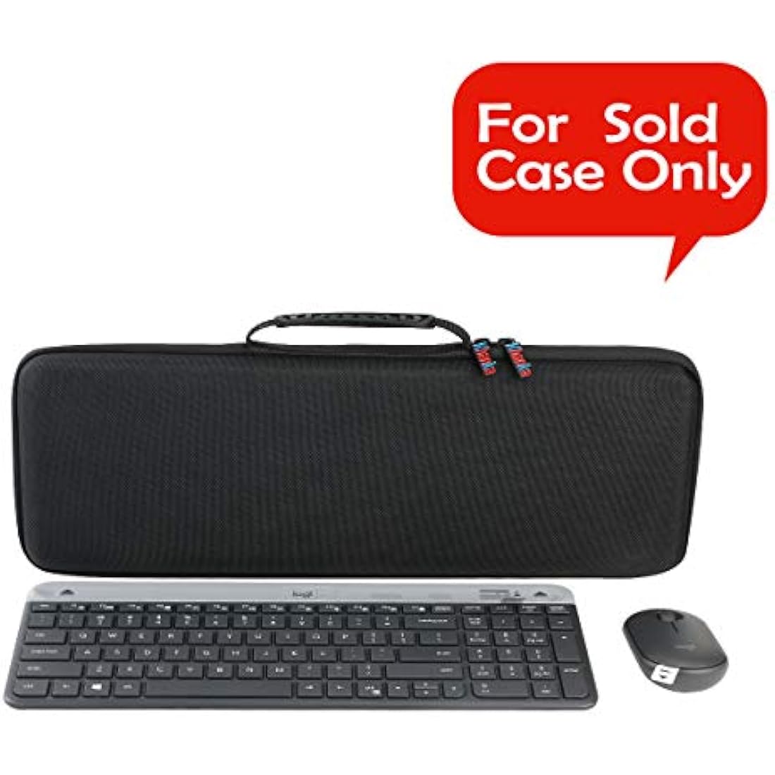 Khanka Hard Travel Case for Logitech MK470 & K580 Keyboard – Black EVA