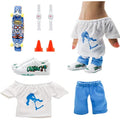 Morofme Finger Skateboard Set – Mini Fingerboard with Shoes and Pants