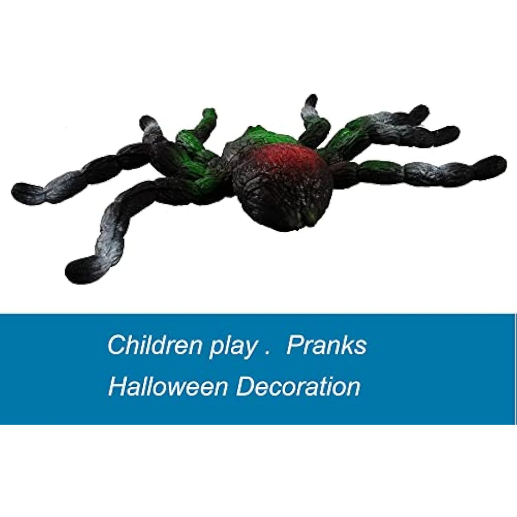 BOHS Stretchy Spider Toy – Realistic Rubber Squishy Prank Bug for Halloween