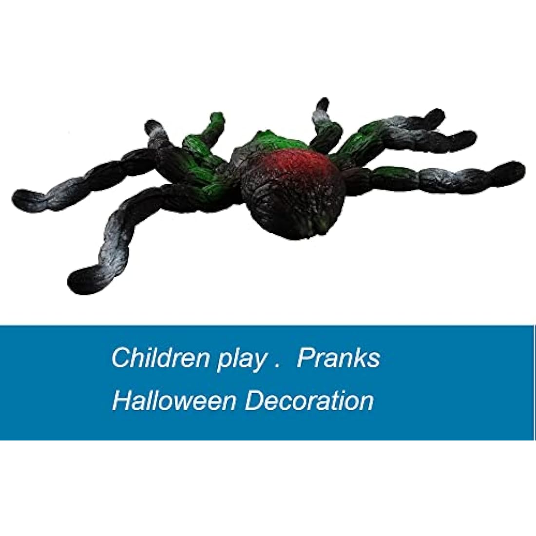 BOHS Stretchy Spider Toy – Realistic Rubber Squishy Prank Bug for Halloween
