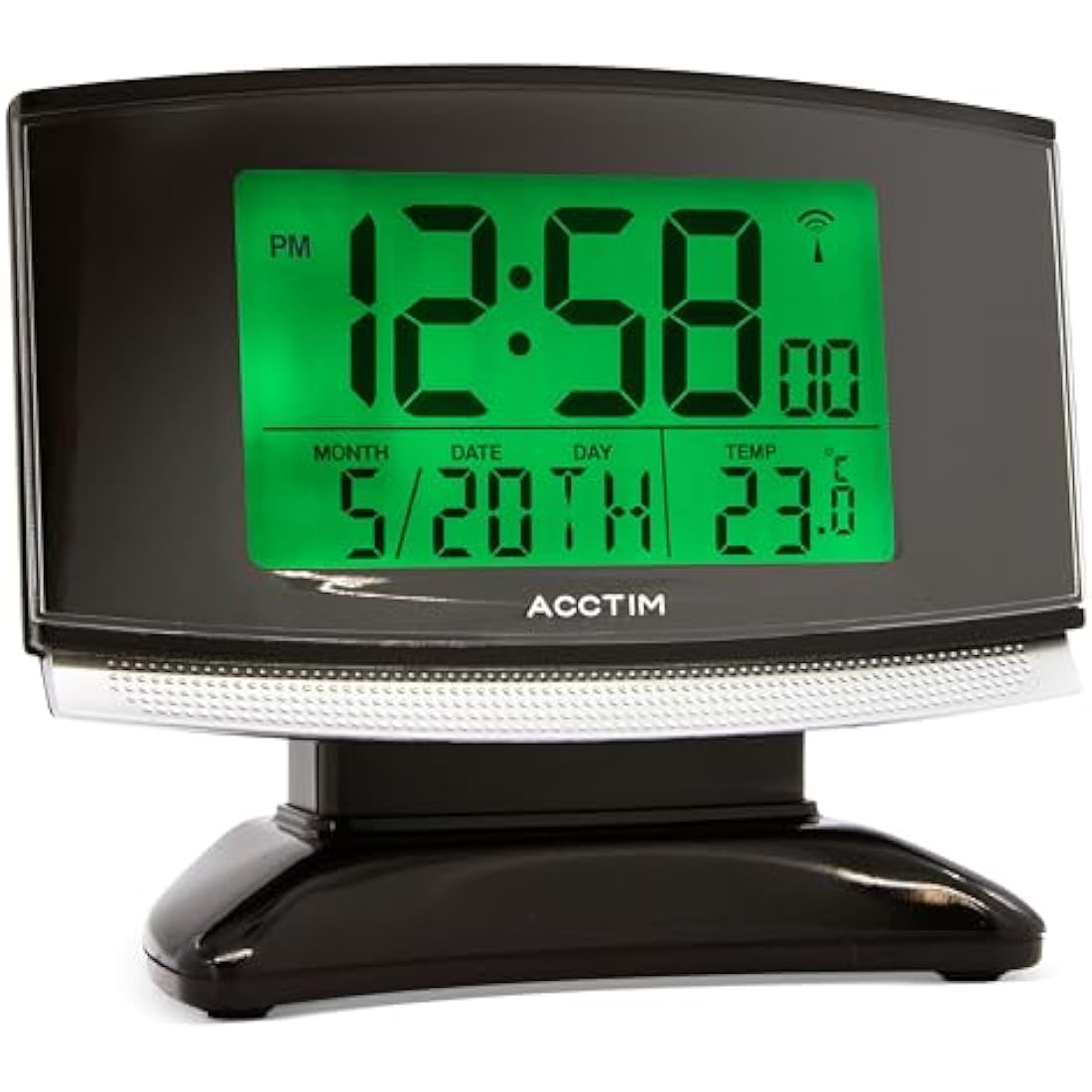 Acctim Acura Smartlite Radio Controlled Digital Alarm Clock – Black