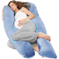 Nuliie U-Shaped Pregnancy Pillow | Full Body Maternity Support - Blue