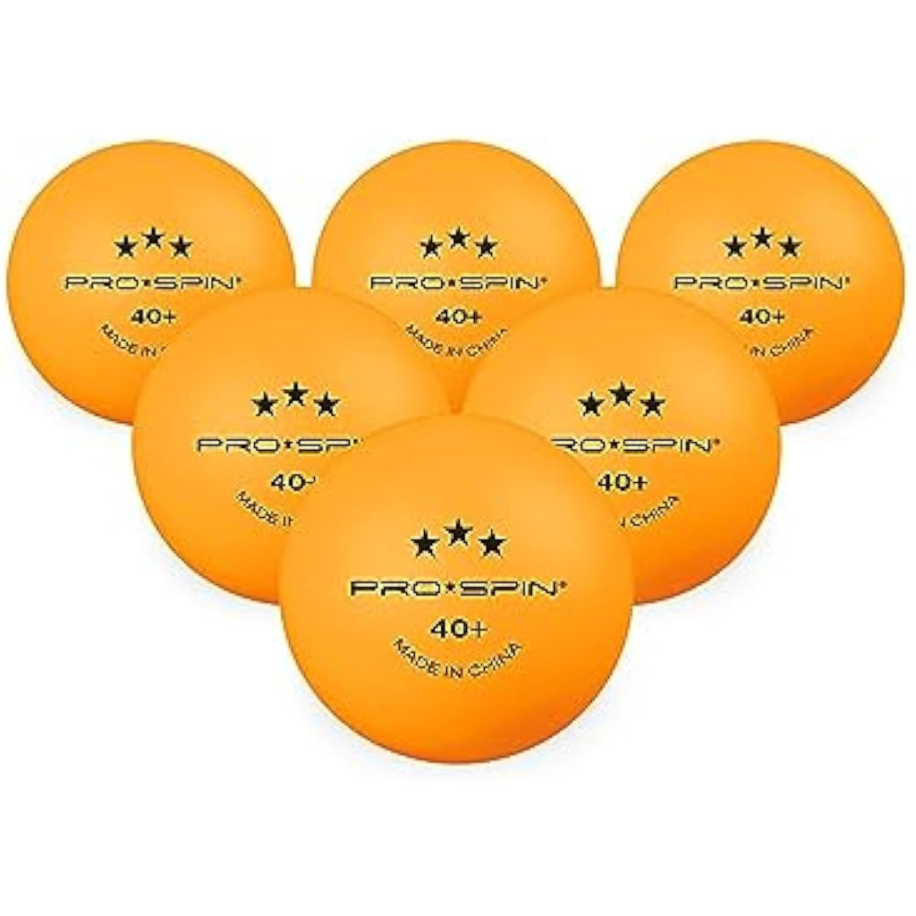 PRO SPIN 3-Star Table Tennis Balls – Orange High-Performance ABS Training