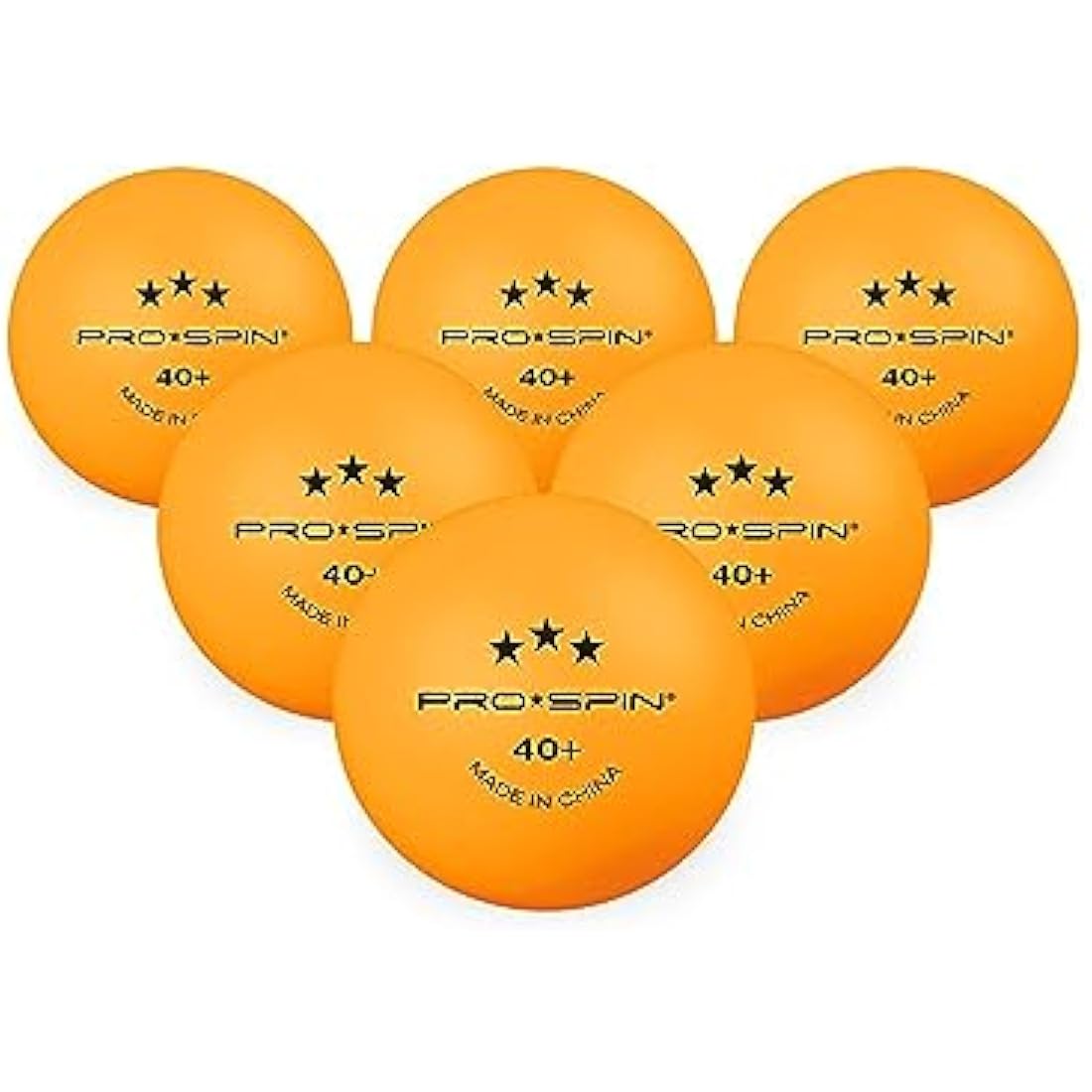 PRO SPIN 3-Star Table Tennis Balls – Orange High-Performance ABS Training