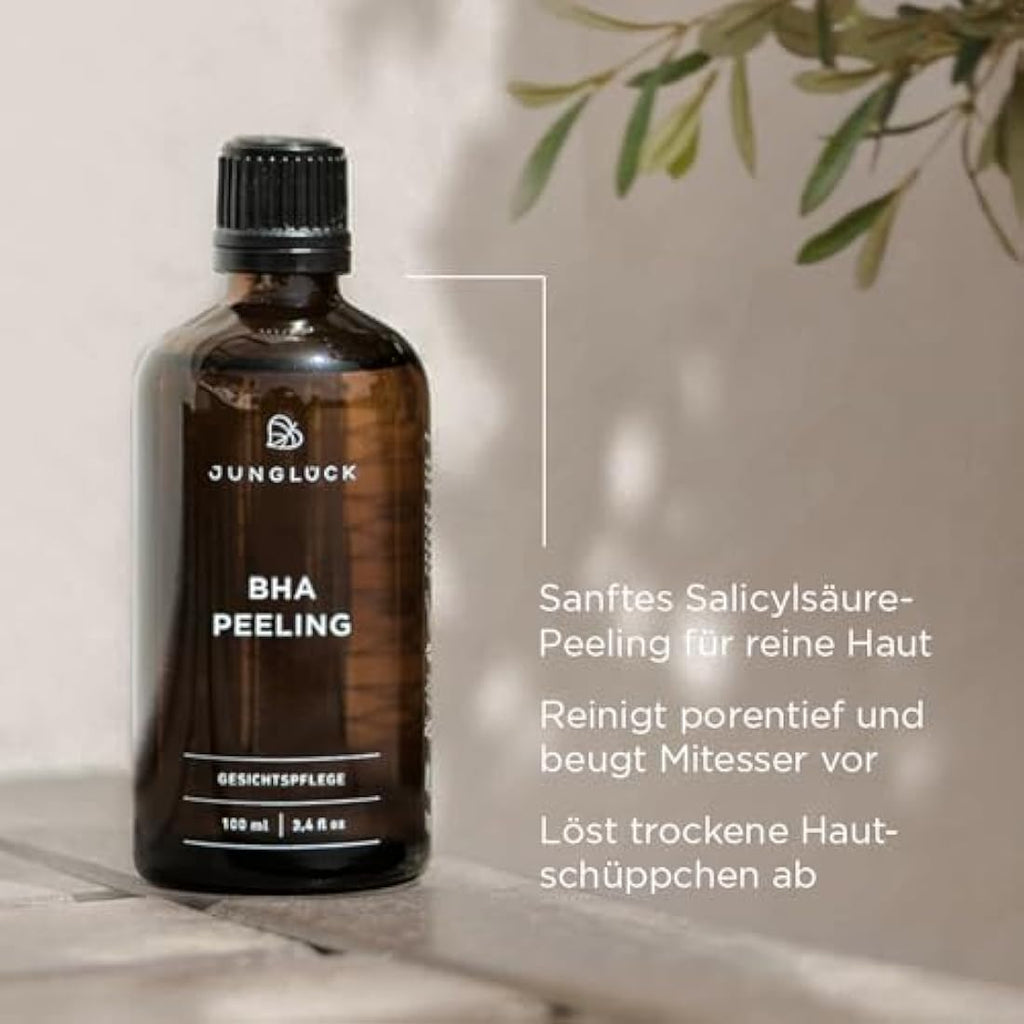 JUNGLÜCK BHA Peeling – 2% Salicylic Acid Pore Cleanser for Oily Skin