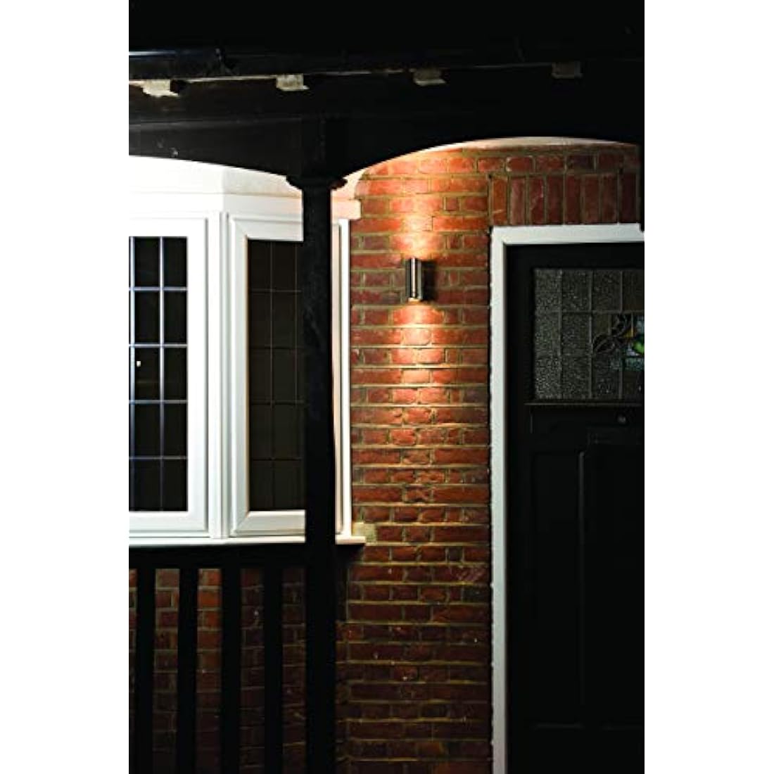 Knightsbridge Stainless Steel GU10 Up and Down Outdoor Wall Light
