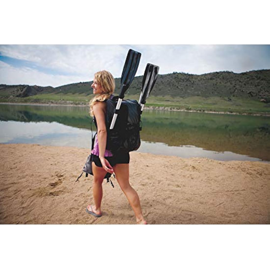 Sevylor QuickPak K1 1-Person Inflatable Kayak with Backpack & Paddle
