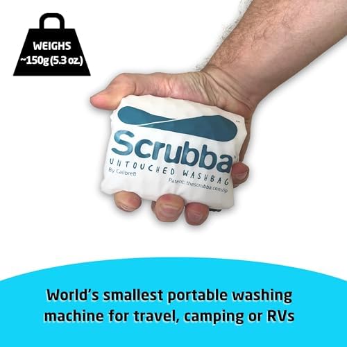 Scrubba Untouched Portable Wash Bag – Eco-Friendly Manual Travel Washer