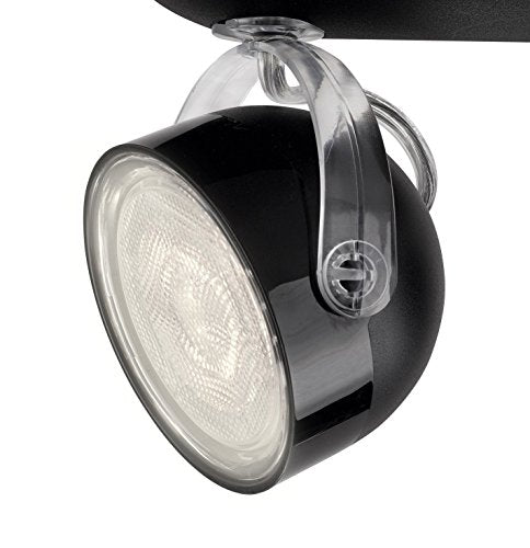 Philips Dyna LED 3-Bulb Ceiling Spotlight – Black Swivel Light