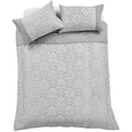 Olivia Rocco Savoy Jacquard Duvet Set – Grey Luxury Quilt Cover Bedding