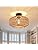 Jolof Store Rattan Ceiling Light – Hand-Woven Boho E27 Pendant Lamp